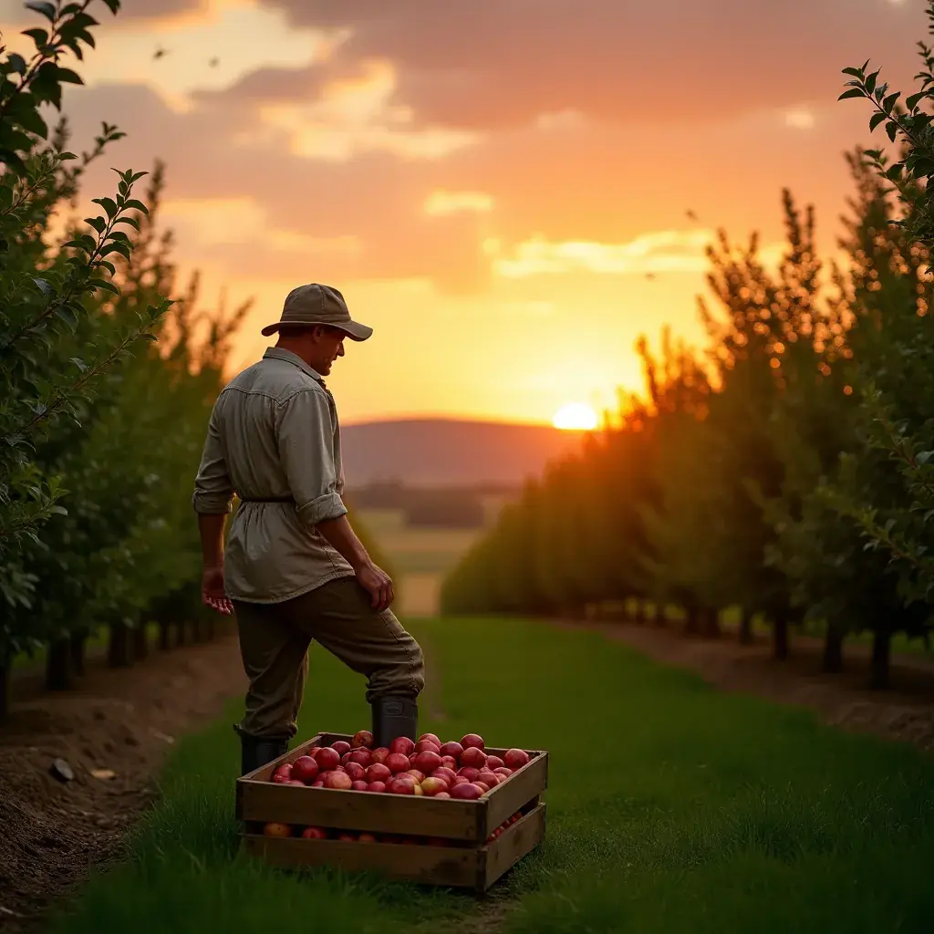 Familia disfrutando de un picnic con frutas orgánicas.